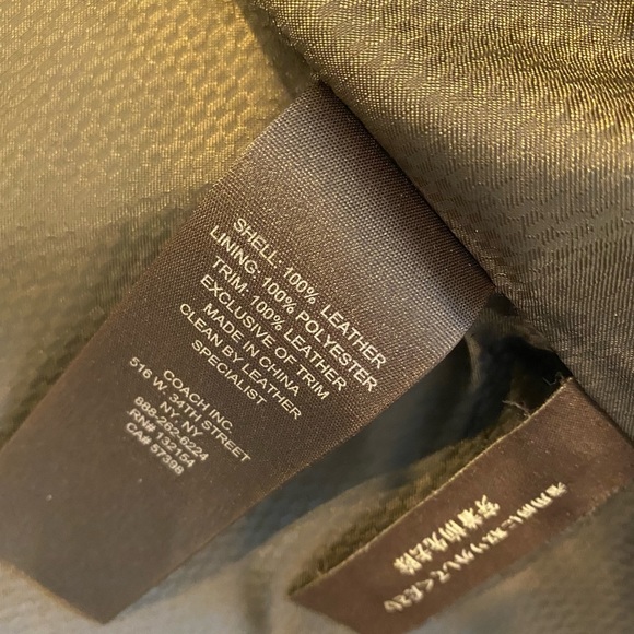 COACH MEN’S LEATHER JACKET - Picture 2 of 10